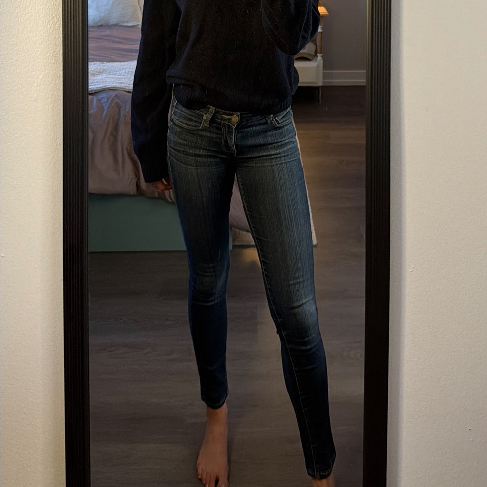 PAIGE Dark Wash Skinny Jeans